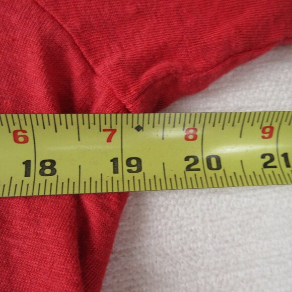 Eileen Fisher V neck Linen Tee Size M R17IZO - Picture 7 of 10